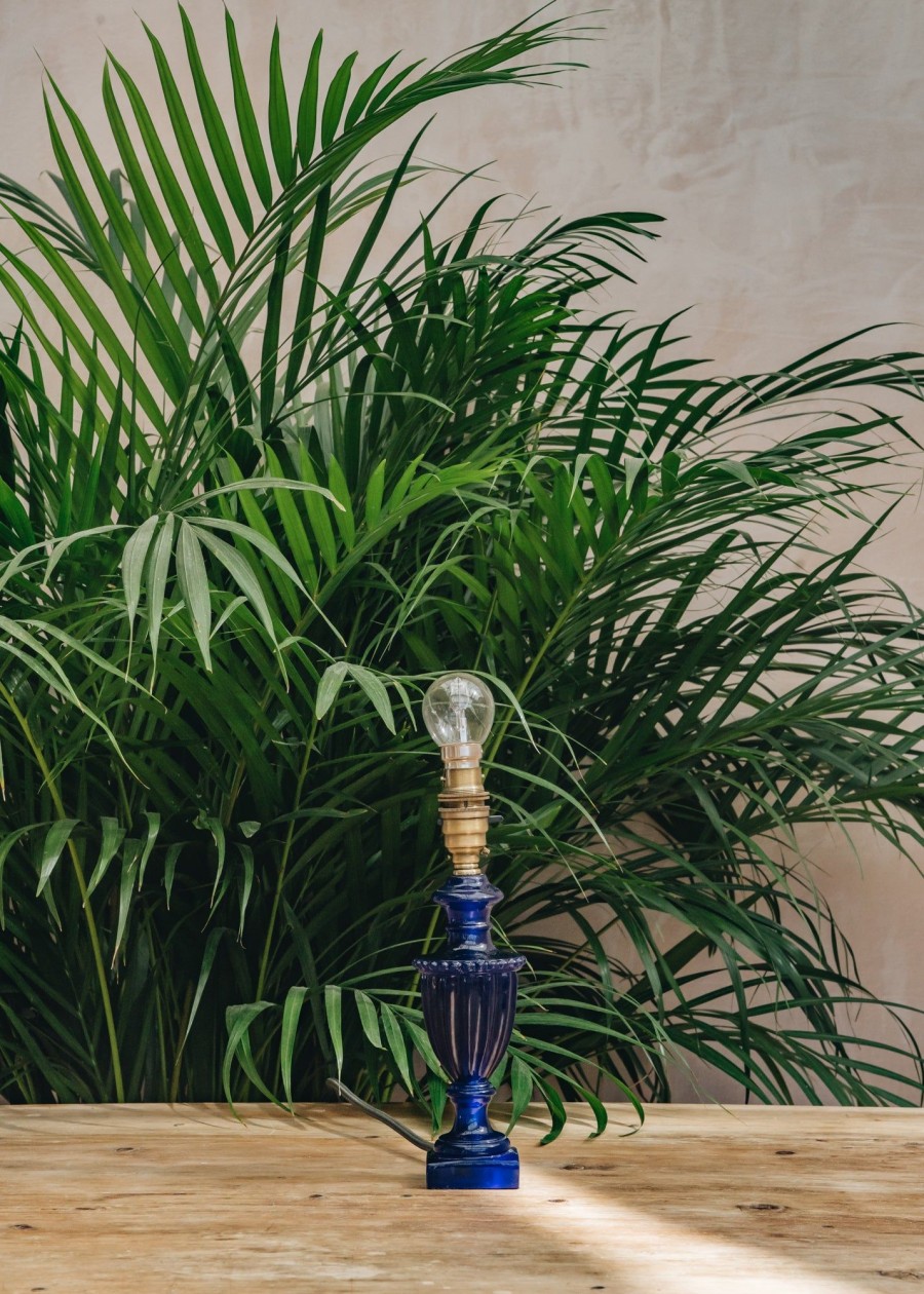 Interiors Pooky Lighting Lighting | Pooky Lighting Urnie Blue Resin Lamp