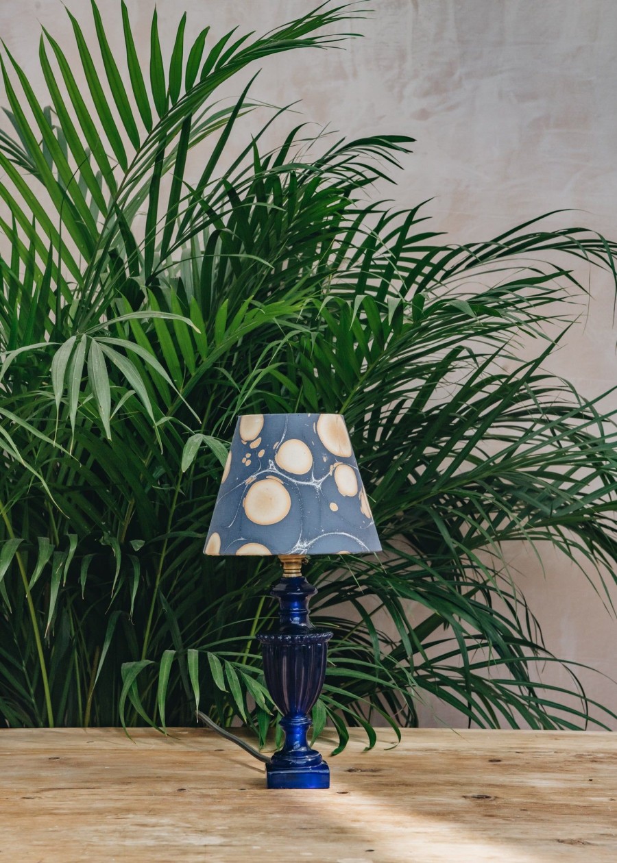 Interiors Pooky Lighting Lighting | Pooky Lighting Urnie Blue Resin Lamp