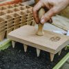 Gardening Creamore Mill Grow Your Own | Buy Oak Multiple Seed Tray Dibber