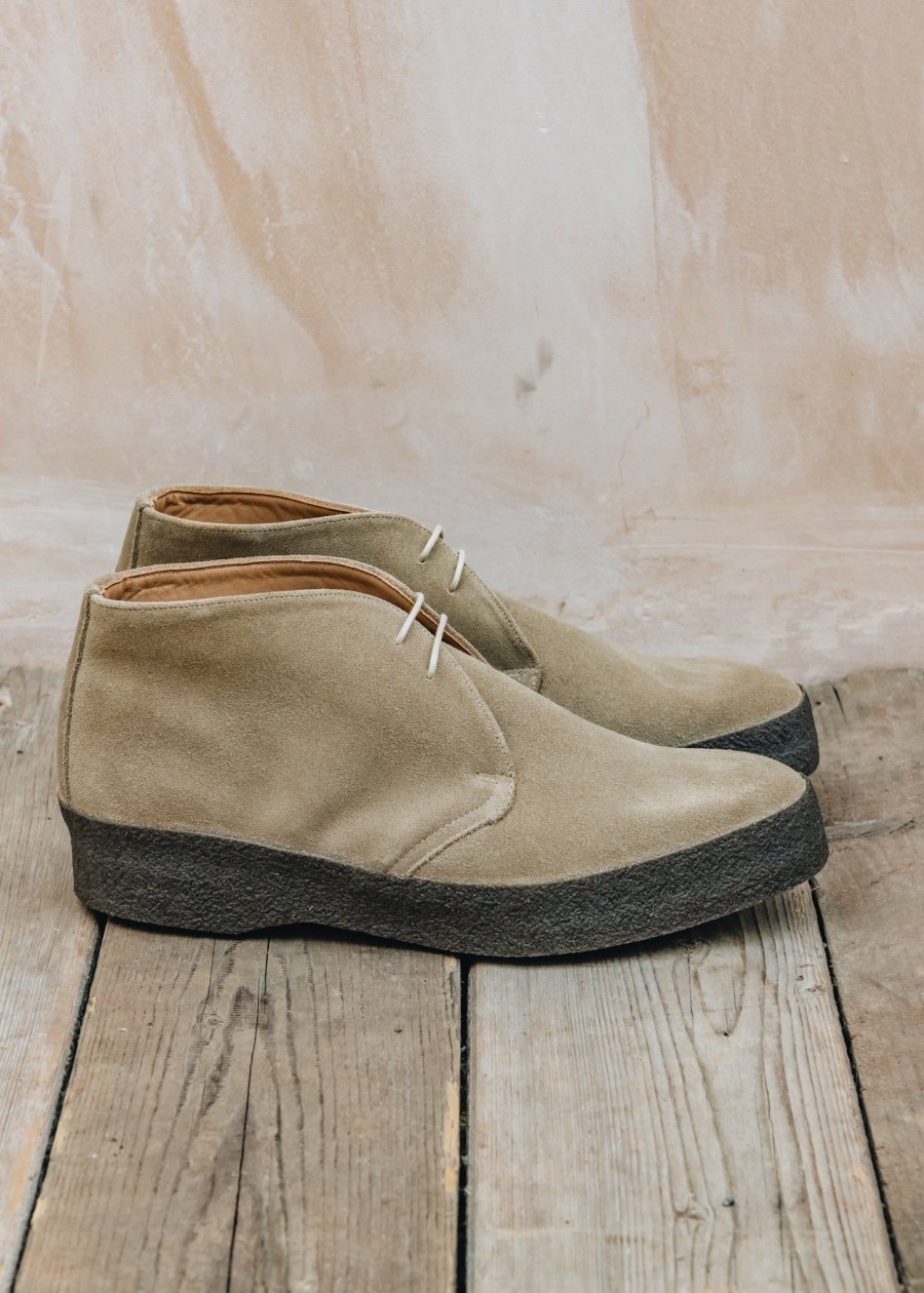 Clothing Sanders Footwear | Men'S Hi Top Suede Chukka Boots In Dirty Buck