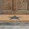 Interiors Garden Trading Doormats | Natural With Star Small Doormat