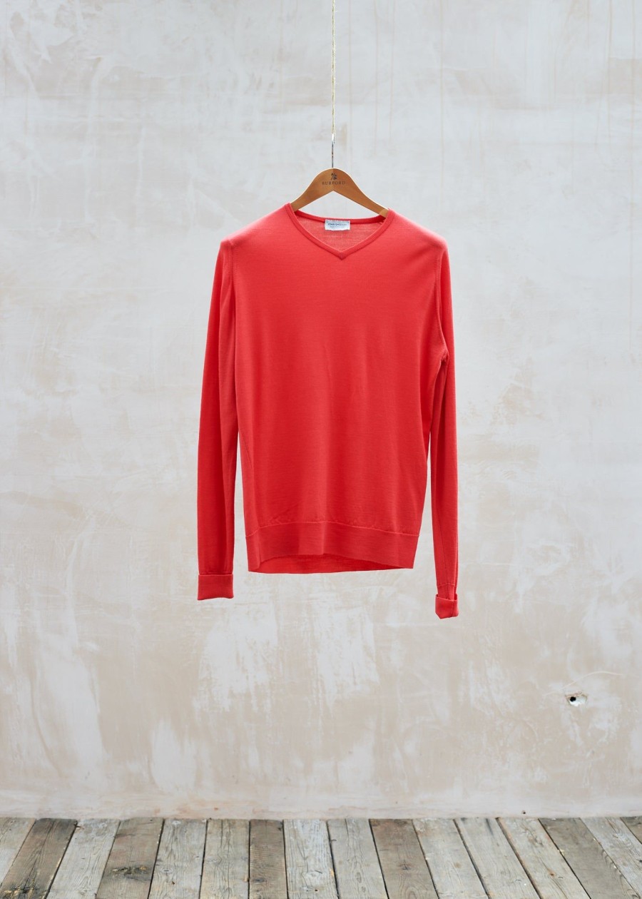 Clothing Kenny Ryder Pre-Loved Menswear | John Smedley V-Neck Jumper - M