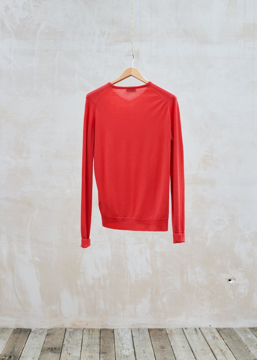 Clothing Kenny Ryder Pre-Loved Menswear | John Smedley V-Neck Jumper - M